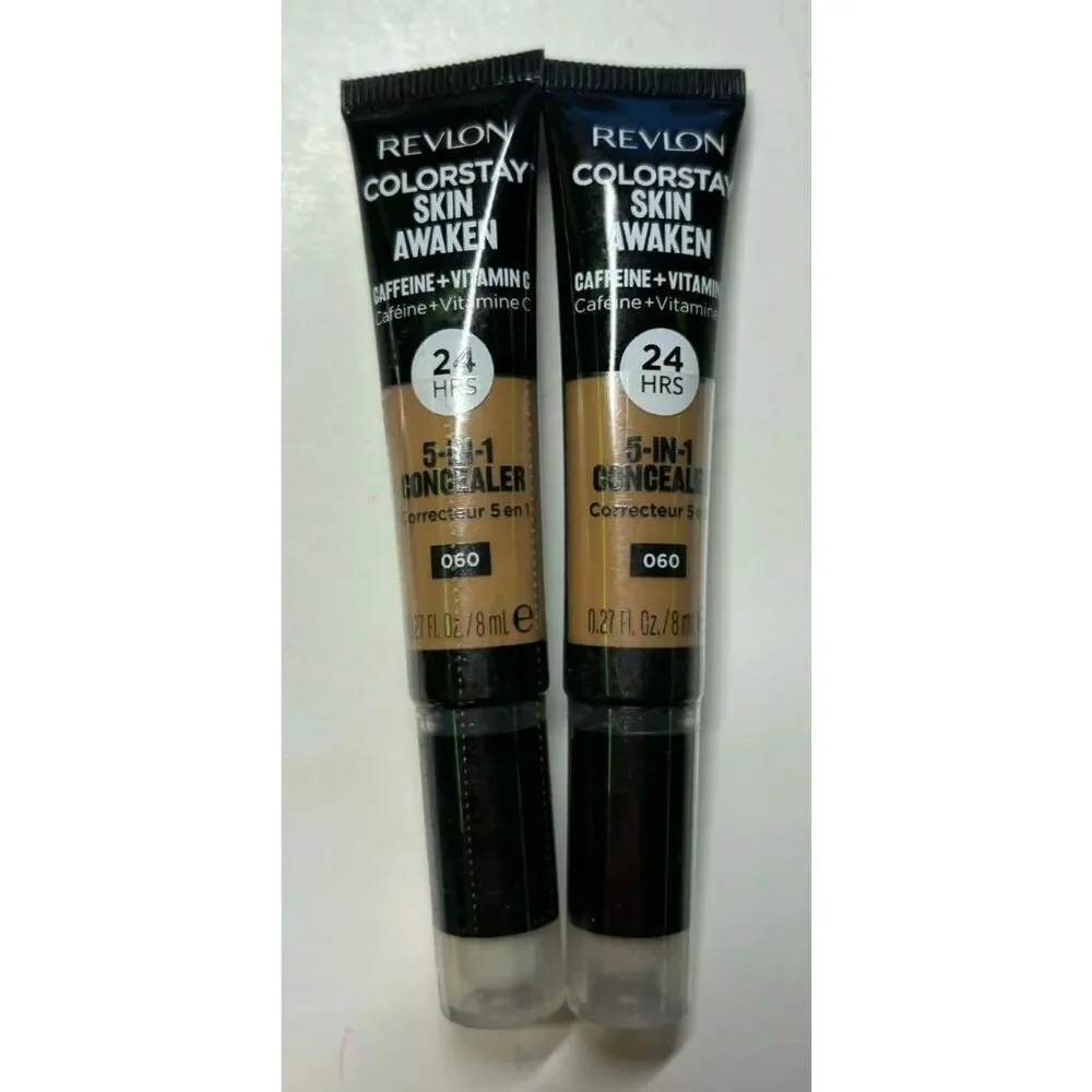 Revlon Colorstay Skin Awaken 5 in 1 Concealer 060 Deep Lot of 2